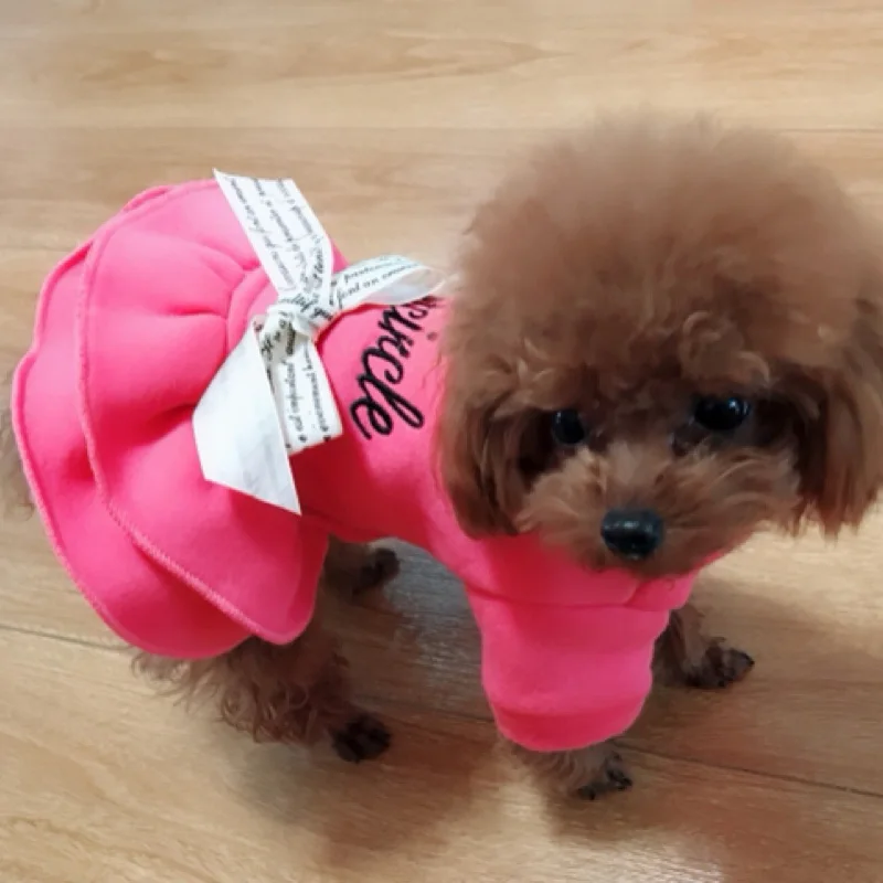 Warm Cotton Pet Dog Dresses for Small Dogs