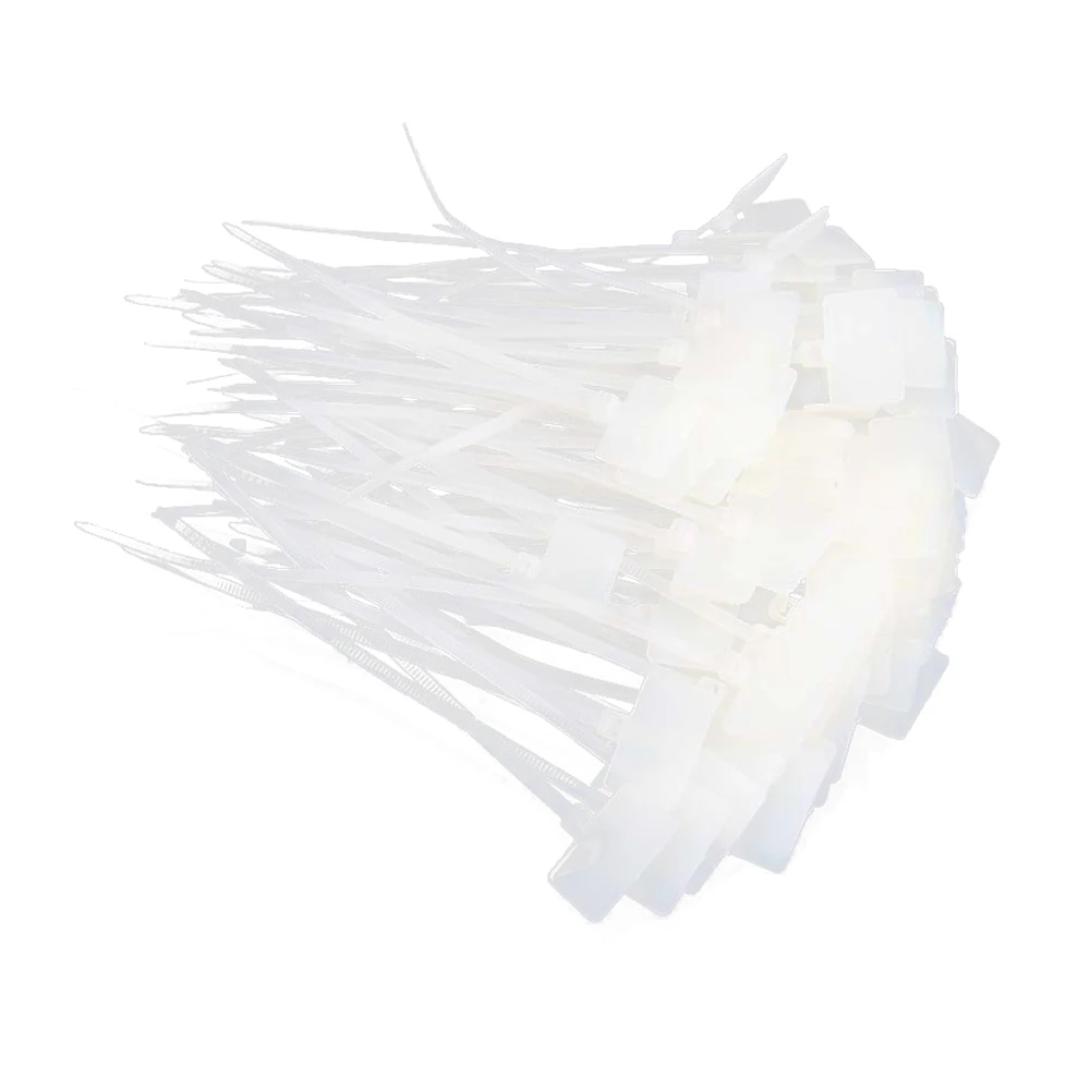 Акция! 100 шт. почтовые стяжки для записи на Ethernet RJ45 RJ12 кабель питания этикетка|zip ties