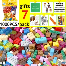 Подарки Baseplate фигуры кирпичные-сепаратор 1000 шт./упак. Строительные Кирпичи DIY блоки городской дизайн детские игрушки совместимый бренд