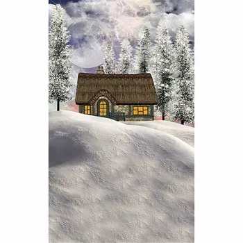 

Christmas Photography Backdrops 20 X 10 White Snow Flowers Baby Xmas Tree Festival Background Wood Floor For Photo Studio