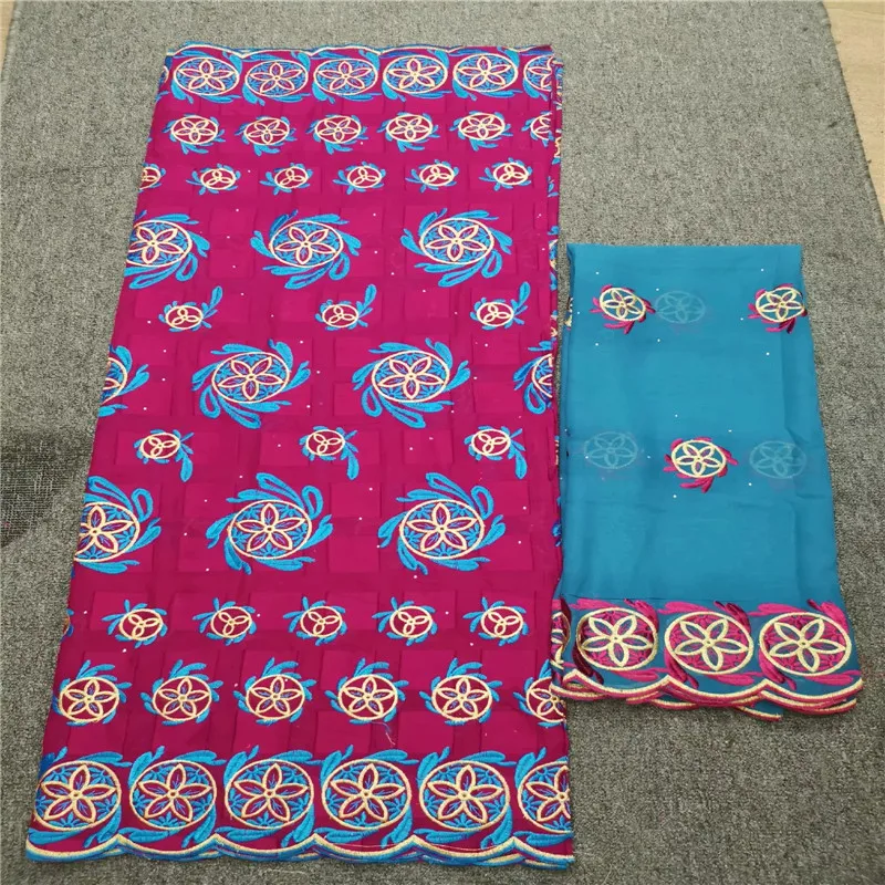 

High Quality African Swiss Voile Lace In Switzerland 2018 6 color African Cotton with sequines Fabric For Party Dress HL052802