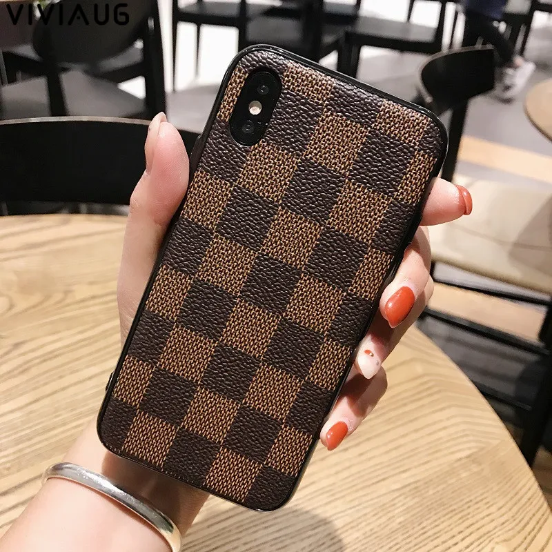 VIVIAUG телефон чехлы для Iphone X 7 8 плюс Винтаж Роскошные ТПУ кремния Мода квадратный