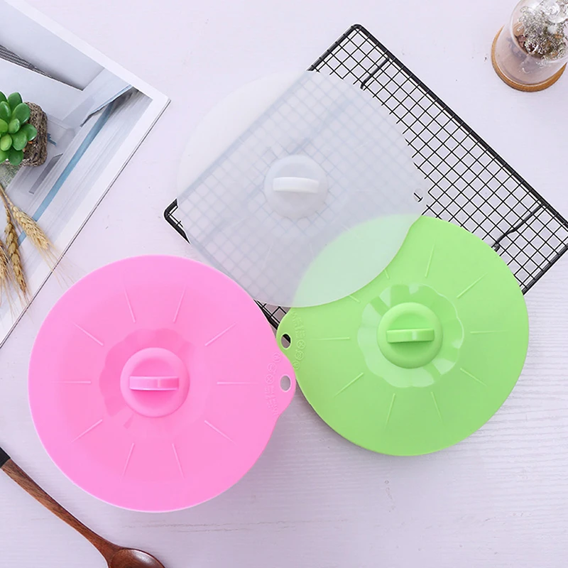 Silicone Boil Over Spill Lid Preservation Lid Pan Cover Oven Safe With