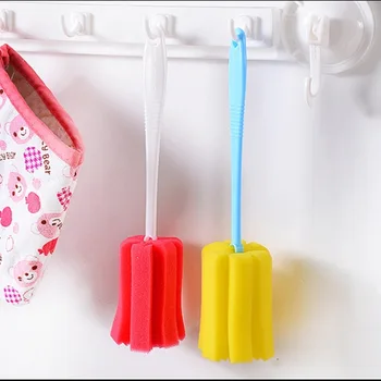 Top Quality Cheap Uesful Sponge Brush Bottle Cup Glass Washing Cleaning, Kitchen Item Cleaner Tools for Dish