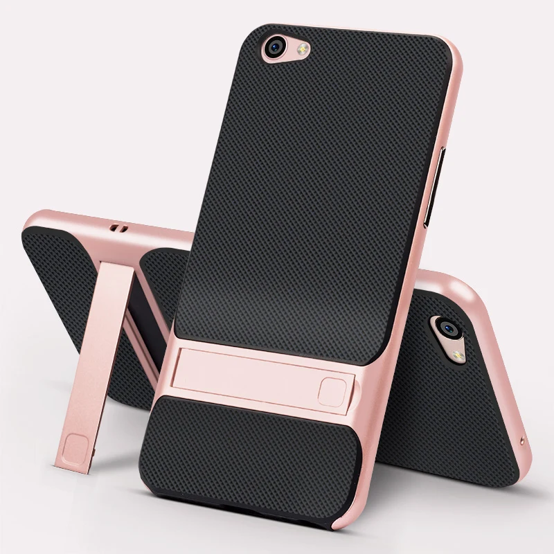 Для OPPO R9S/R9s плюс Чехол Slim Armor подставка держатель ТПУ PC противоударный резиновый