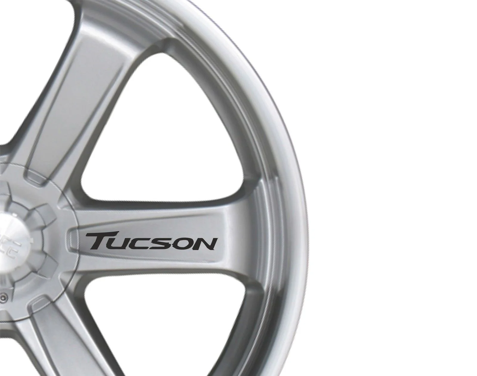 For 6x Car Alloy Wheel Sticker fits Hyundai Tucson Decal Vinyl Sticker