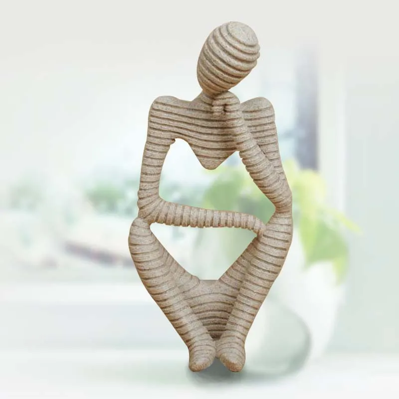 New Christmas Craft Ideas Part - 30: 2017 Christmas Modern Home Decor New Ideas Sandstone Stripes Abstract Figure Crafts Resin Furnishing Articles Sculpture Clay-in Figurines U0026 Miniatures From ...