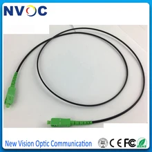 1 м FTTH GJXH внутренний волоконный патч-корд, SM, Simplex, G657A, LSZH, SC/APC-SC/APC на обоих концах, 50 см между черным краном и разъемом