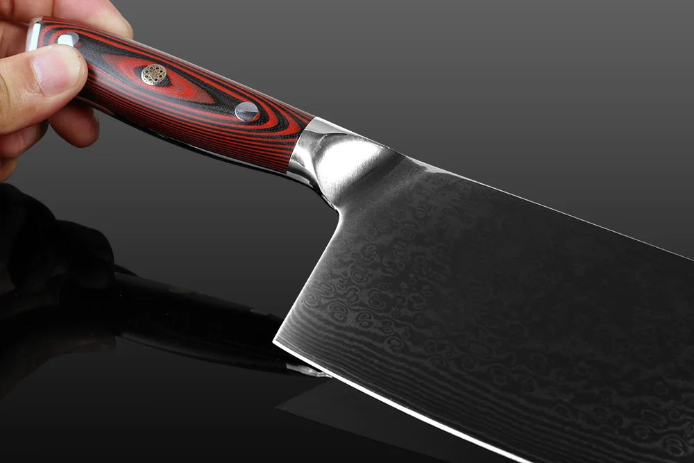  XITUO Damascus Chef Knife 7 Inch Chinese Kitchen Knife Sharp Cut Cleaver Slice Professional Kitchen - 4000003747117