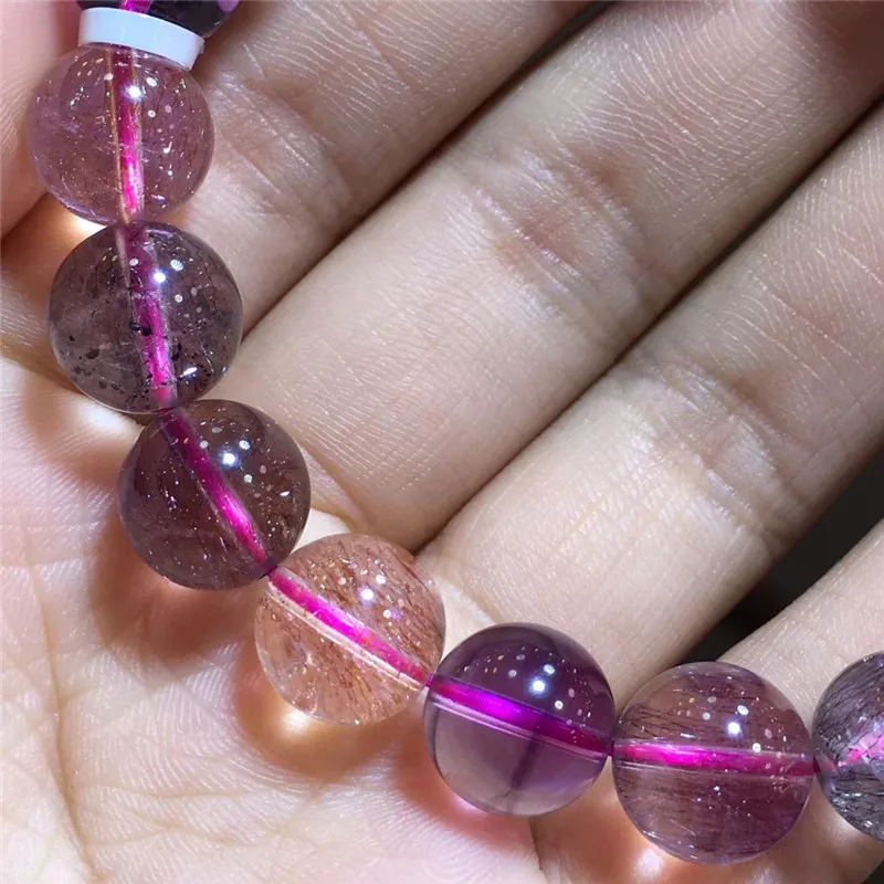 Natural Super Seven Melody Stone Rutilated Quartz Bracelet (2)