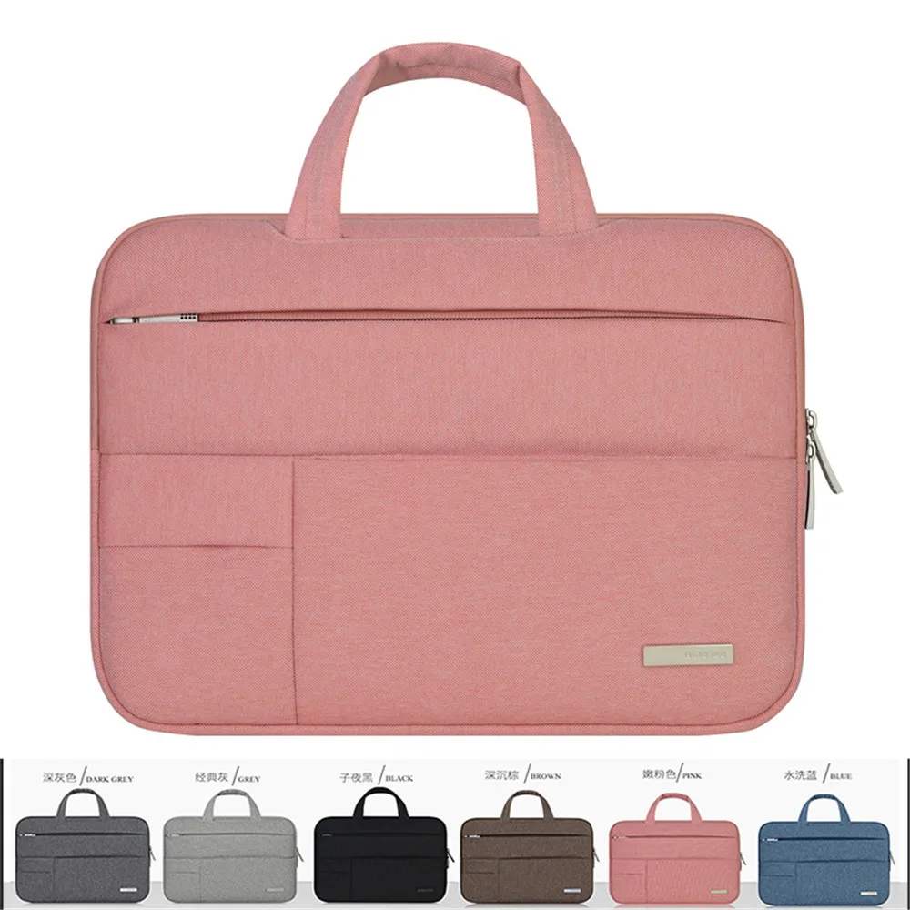 Men Felt Portable Handbag Notebook Bag Laptop Sleeve for Acer Dell HP Asus Lenovo Xiaomi Apple Mac Macbook Case Surface pro 3 4 