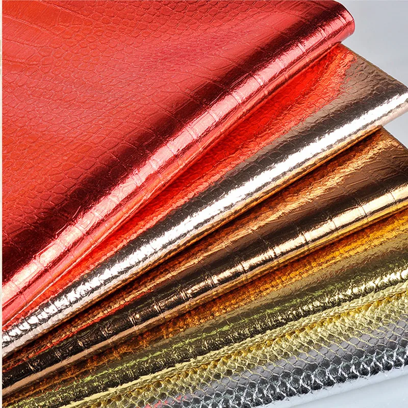 0 : Buy Faux Glitter Leather Fabric ,Synthetic Crocodile Leather , PU Artificial ...