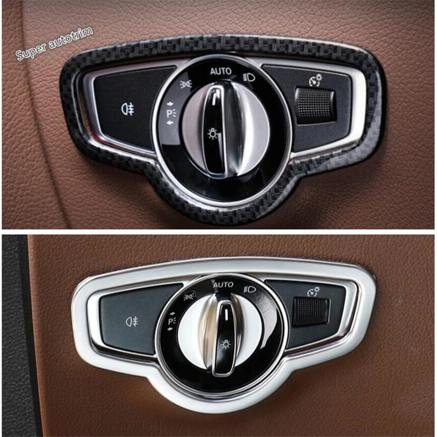 Lapetus фары кнопка переключения лампы Крышка отделка подходит для Mercedes Benz E-Class E Class W213- ABS аксессуары интерьер