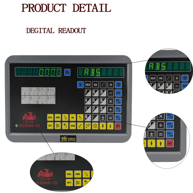 Одноосный дисплей цифровой считывающий токарный станок для фрезерования dro