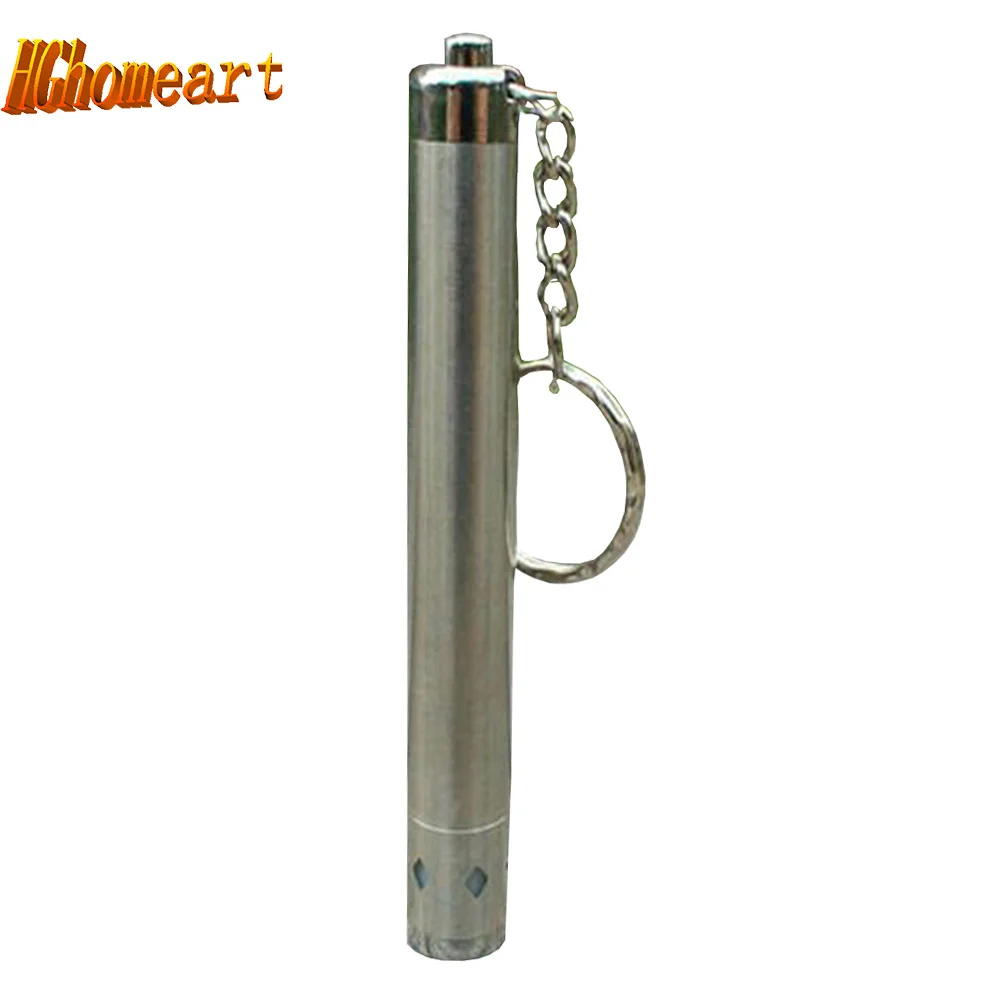 

Hghomeart Round Moon led keychain flashlight Stainless Steel Mini Flashlight waterproof Flashlight Torch High Power Led lamp