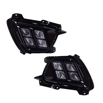 

QINYI1set For KIA Sorento 2015 2016 LED DRL Daytime Running Light Daylight Waterproof 12v fog lamp car Styling lights