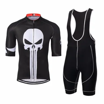 

Weimostar Bike Jersey shorts set Mens Cycling jersey Suit Ropa Ciclismo maillot MTB mountain road bicycle Top bottom summerSkull