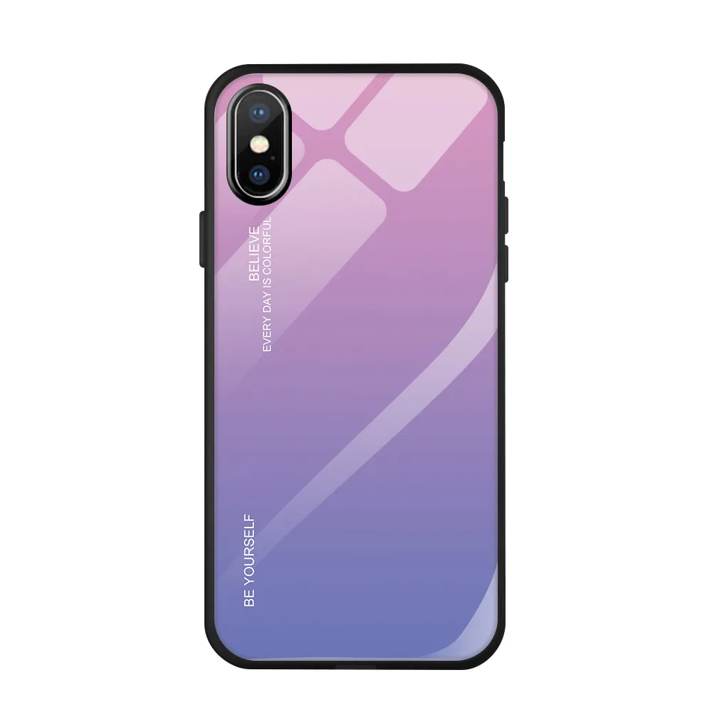 Чехол для iPhone 11 Pro XS MAX 7 XR силиконовый цветной чехол для 6 7 8 Plus 6S X чехол для iPhone 11 7 8 Plus 6 s чехол для телефона XR MAX Couqe - Цвет: Светло-фиолетовый