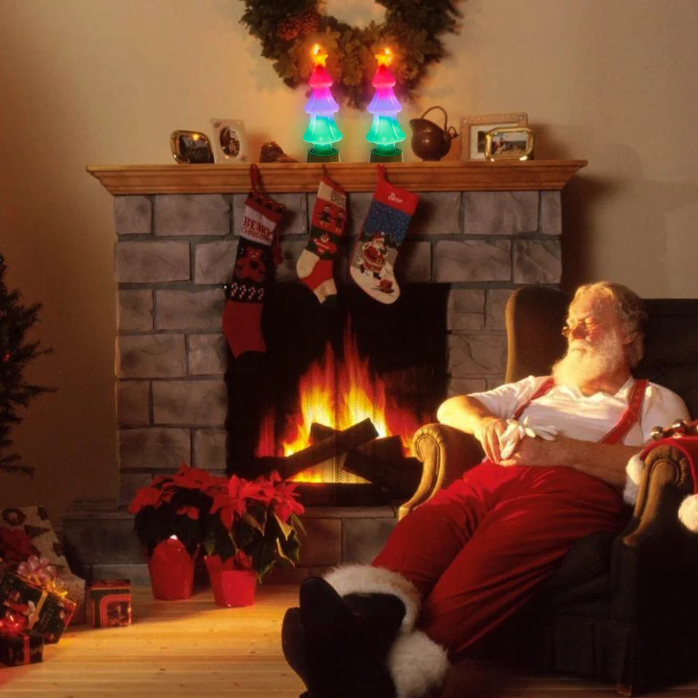 E27 LED Christmas Tree Lamp 220V Simulation Flame Effect Christmas Led Bulb Light 3W E26 LED 3D Creative Decoration Candle Bulb E27 LED Christmas Tree Lamp 220V Simulation Flame Effect Christmas Led Bulb Light 3W E26 LED 3D Creative Decoration Candle Bulb