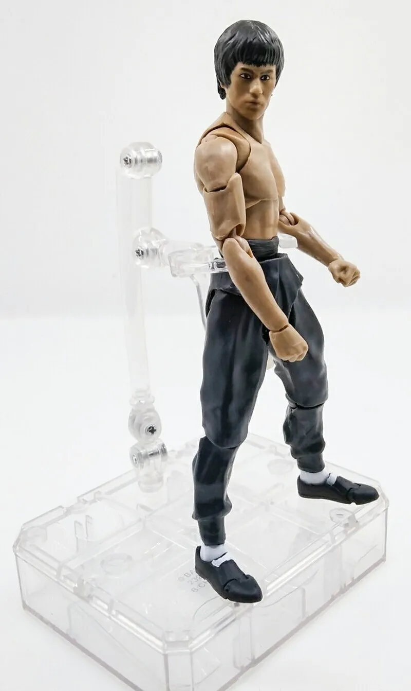 Movie King of Kung Fu Bruce Lee Figure Variant SHF S.H.Figuarts With Nunchaku Body Chan PVC Action Figures Movable Joints  (4)