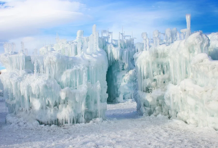 

Laeacco Spectacular Beautiful Iceberg Photo Backgrounds Customized Vinyl Digital Photography Backdrops For Photo Studio