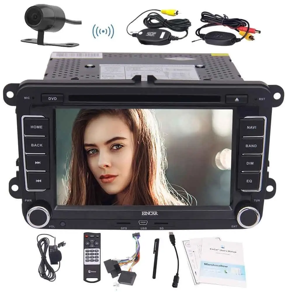 4 ядра Wi-Fi Android 6.0 dvd-плеер автомобиля GPS 2 DIN 7 ''Авторадио Стерео для Volkswagen Polo Passat