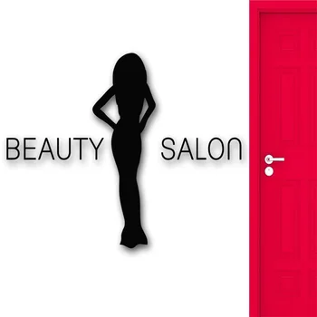

Beauty Salon Wall Stickers Spa Hair Woman Girl Vinyl Decal