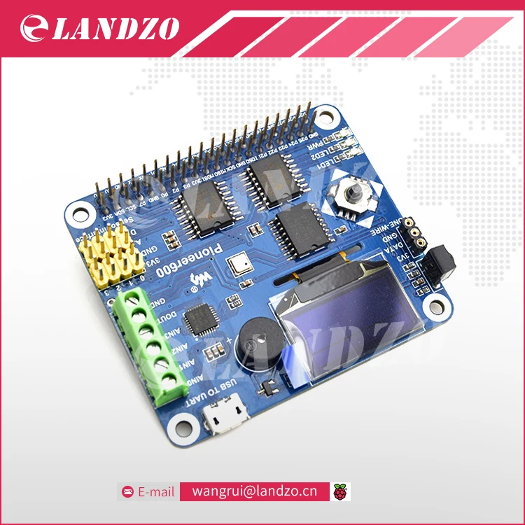 Raspberry Pi Expansion Board Pioneer600 Supports Raspberry Pi 2 B A B 0 96inch OLED Display