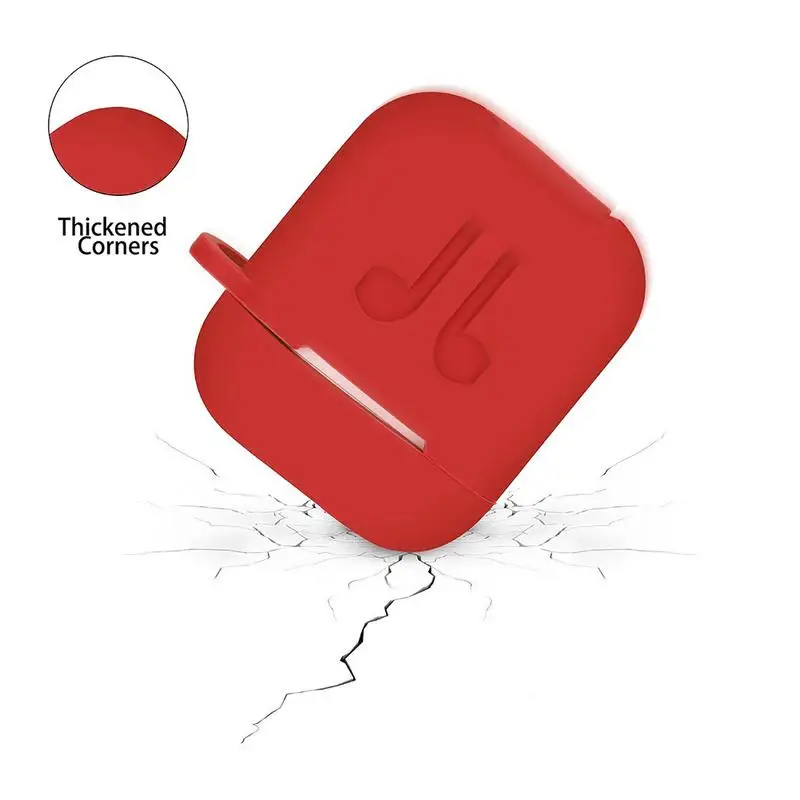Силиконовый защитный чехол Airpods для наушников IPhone беспроводные наушники с Bluetooth
