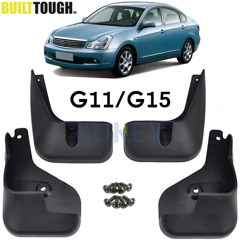 Брызговики для Nissan Almera G15 G11 RU версия 2012 2018 Bluebird Sylphy 06 14 брызговики бритвы 2013 2014