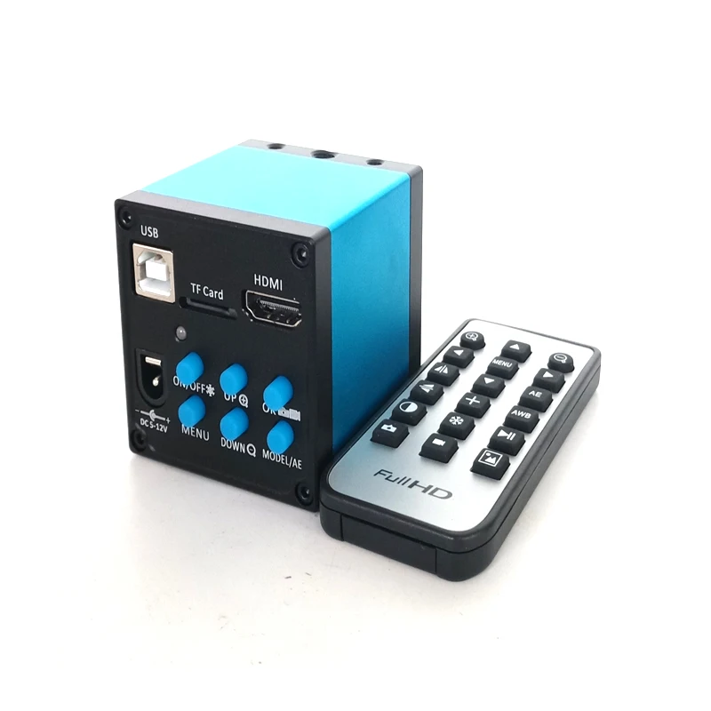  Free Shipping 16MP 1080P HDMI USB TF card video digital microscope camera +180X 300X C-Mount Lens s