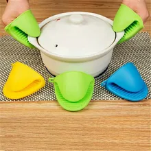 

Kitchen Silicone Gloves Baking Tools Oven Mitts Take Heat Clamp KitchenOrganizer Insulated Heat Pot Holder Microwave Oven Gloves