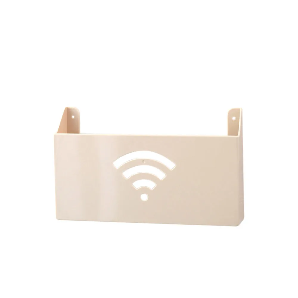 Беспроводной Wi Fi роутер Коробка Для Хранения ПВХ панель полка настенный штекер