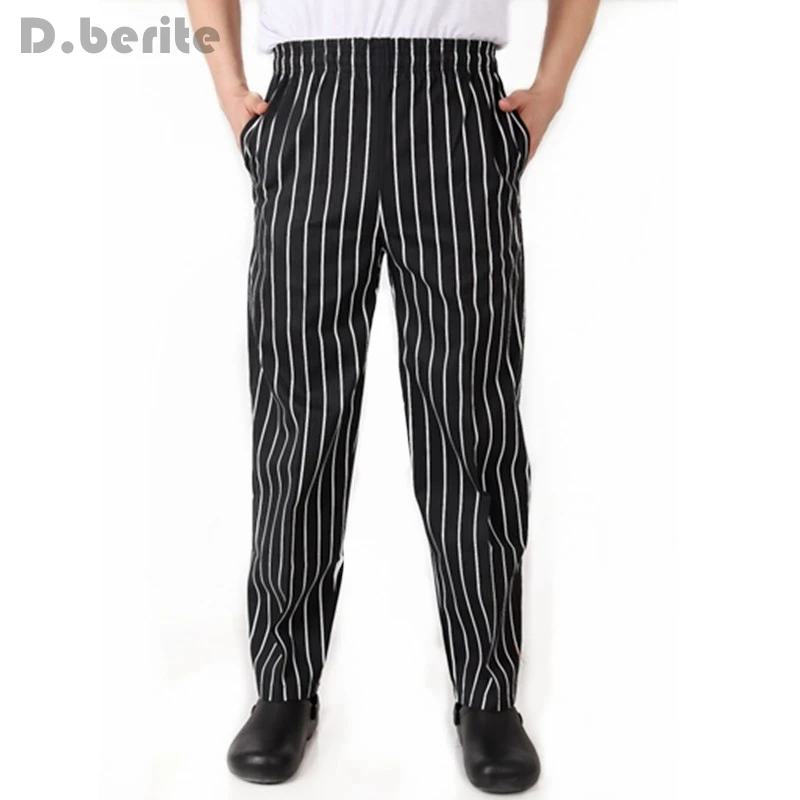 Chef Working Pants Waiter Trousers Elastic Comfy Cook Work Trousers