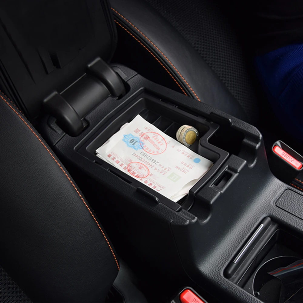 

car styling For Subaru XV 2012-2015 2016 2017 2018 central armrest box suitcase storage holder tray clapboard auto accessories