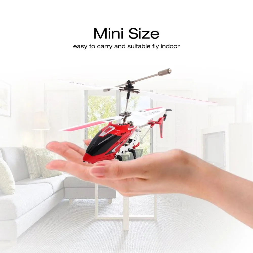 Original Syma S107G Gyro Metal Infrared Radio 3CH Mini Helicopter RC Remote Control Flying Drone for Toys Gift Present RTF