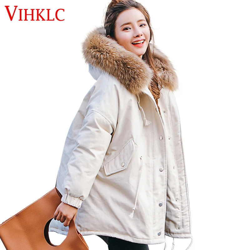 MMK brand parka long new winter jacket women parkas real