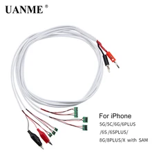 UANME Phone Current Test Cable for iPhoneX 8 8plus 7 7 Plus 6 5s 5 for Samsung Failure Detect Repair Tools with Alligator Clip