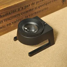 Одежда высшего качества! 20X металлический цилиндр Ткань Лупа ткань плотность Лупа светодиодный светильник