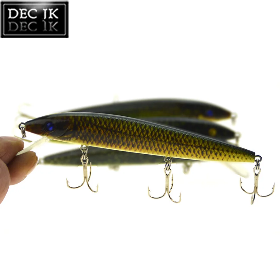 3D Eyes Floating Minnow Sea Fishing Lure Crankbaits Swimbait With Hook Wobblers Lures Laser Painted Hard Bait Artificial Baits (8)