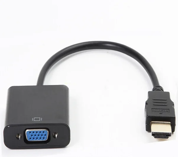 Высокое качество HDMI TO VGA Adapter штекерным женское конвертер адаптер 1080 P цифро-аналоговый видео аудио для портативных ПК планшеты