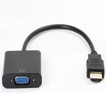 

High Quality HDMI to VGA Adapter Male To Famale Converter Adapter 1080P Digital to Analog Video Audio For PC Laptop Tablet
