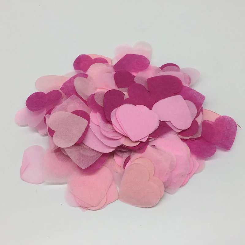 10 г/пакет папиросная бумага сердце микс конфетти детский душ домашний декоративный шар наполнение Конфетти Свадебные метательные принадлежности розовые конфетти