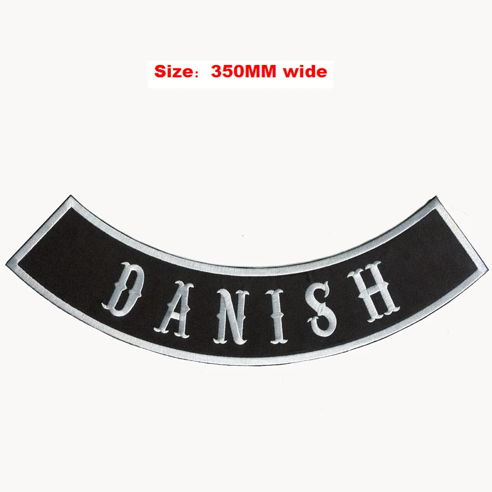 

Датская куртка-качалка для полной вышивки сзади, 350 мм, ширина/Байкерская нашивка на жилет/патч для утюга/нашивка на одежду