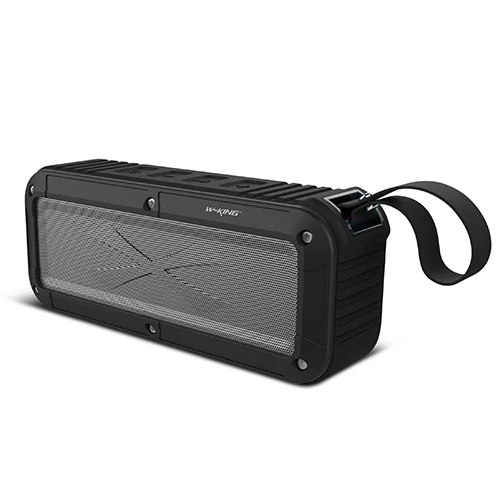 W-king водонепроницаемый Bluetooth динамик S20 IPX6 2000mAh FM беспроводной портативный динамик с микрофоном и поддержкой NFC для мобильного телефона - Цвет: Черный