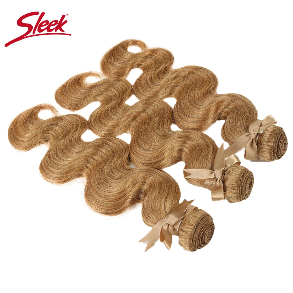 Sleek Mink Blonde Colored 27and 613 Brazilian Body Wave Remy Hair Weave Bundles 10 To 26 Inches Hair Extension Free Shipping Sleek Mink Blonde Colored 27and 613 Brazilian Body Wave Remy Hair Weave Bundles 10 To 26 Inches Hair Extension Free Shipping