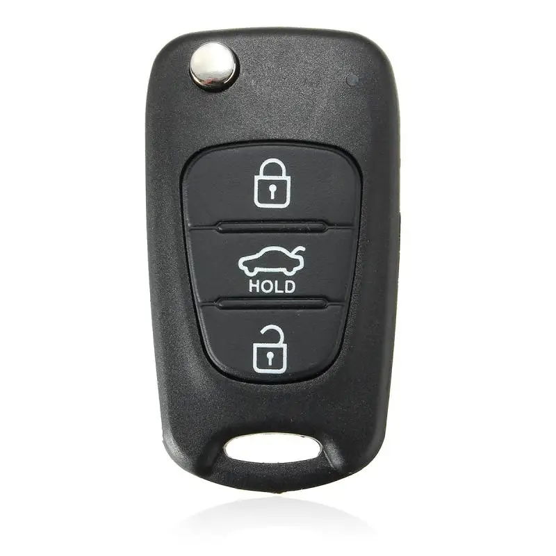 

New 3 Buttons Flip Remote Key Shell For Hyundai I30 IX35 Kia K2 K5 Folding Remote Key Case