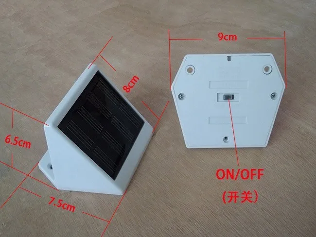 Светодиодный панельный светильник 4 светодиодный солнечный свет для забора, водостоков, наружный садовый настенный светильник для вестибюля, для тропинки, лампа светодиодный солнечный свет холодный белый CE