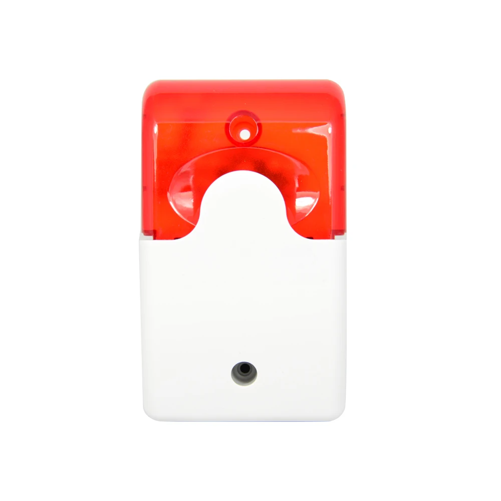 Sirene de Alarme de Segurança com Alto Dentro da Lâmpada 110db de Flash Interno 12vdc Acessórios Strobe Falante Frete Grátis 10 Pcs Uso Fio
