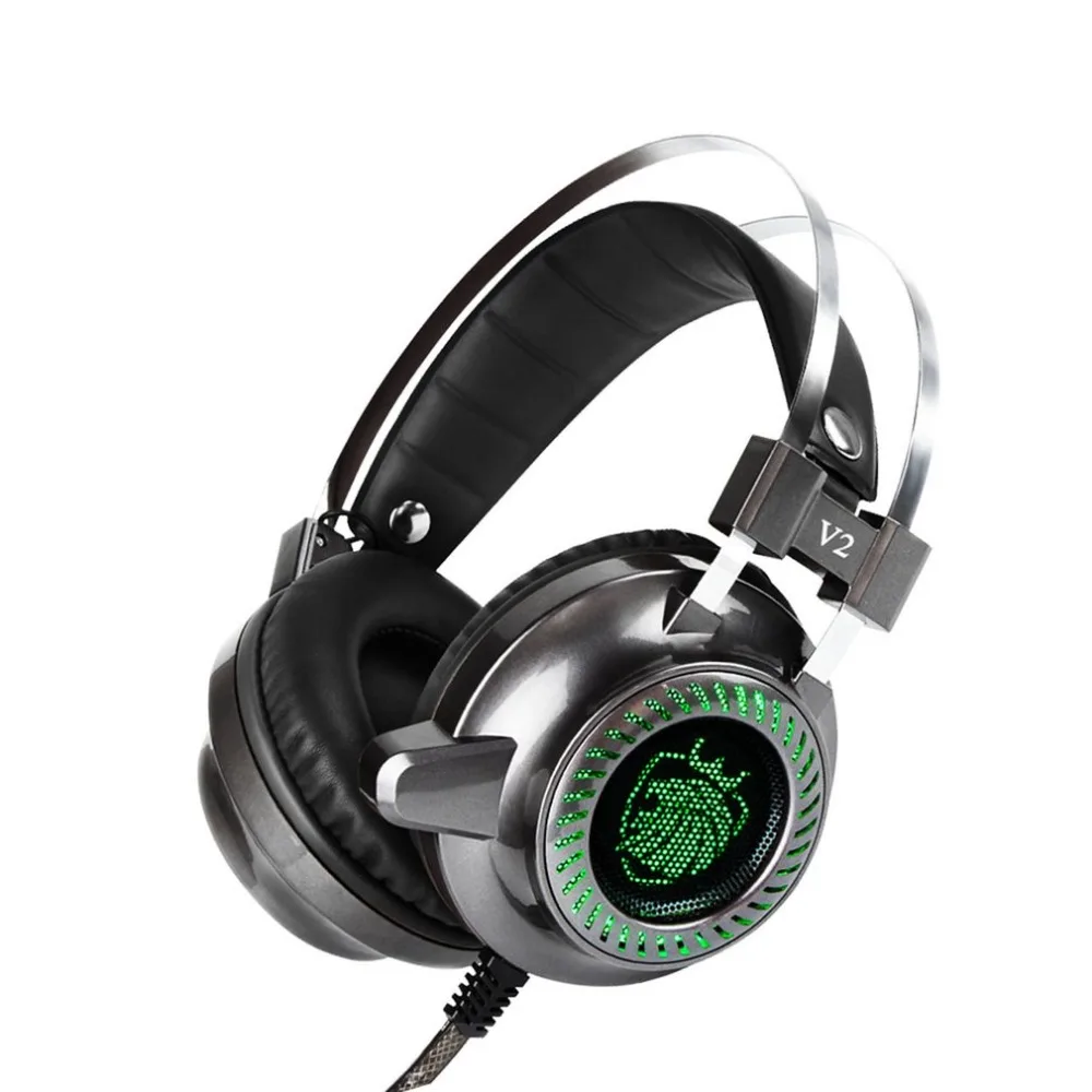 V2 Portable Head worn Full Cover Earmuff Noise Reduction Game Earphone